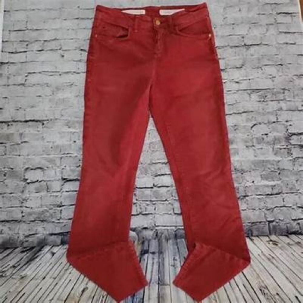 Pilcro red script corduroy pants - Picture 2 of 5
